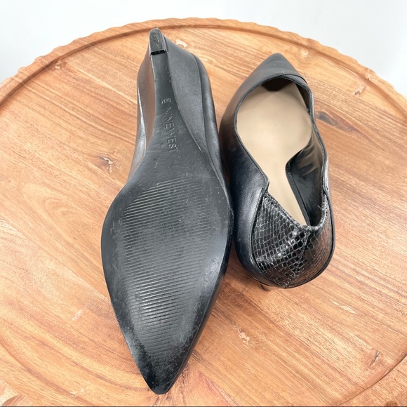 nine west evertono black heels size 8.5 - Picture 10 of 11